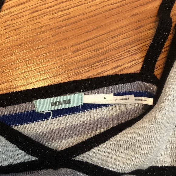 💙Cassie glitter stripe ruffle cami size small - Picture 5 of 5